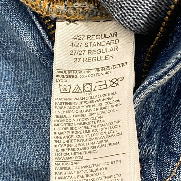 GAP Baggy super wide double cargo jeans women’s 4 27R skater street style trendy - Picture 8 of 13